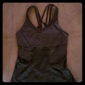 LuLuLemon workout tank with Criss Cross back. Sz 8